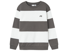 Name It bright white/castlerock bredstribet sweatshirt